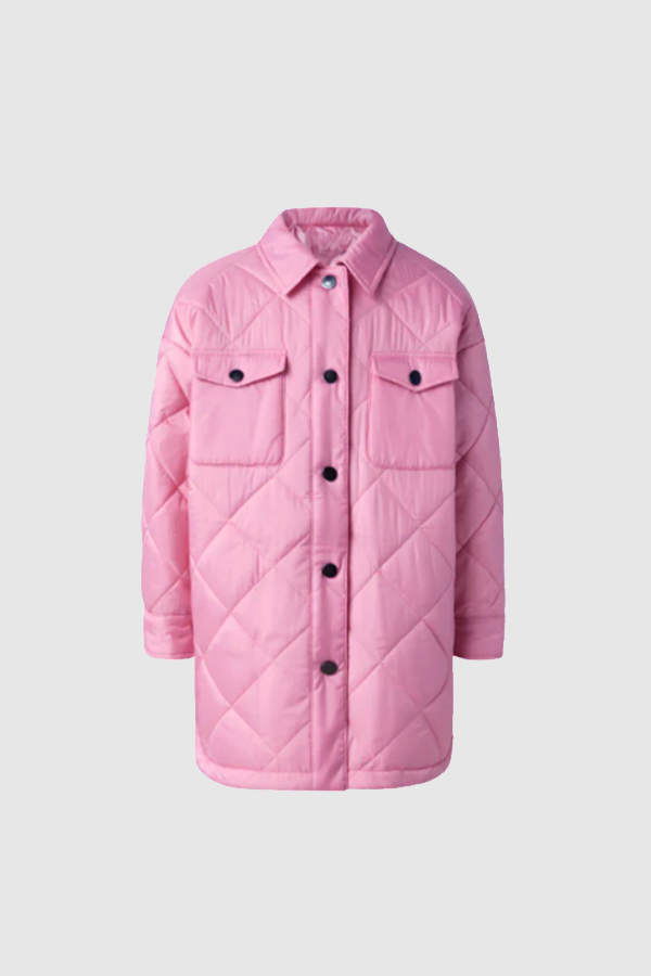 Lady's shirts quilted jacket
